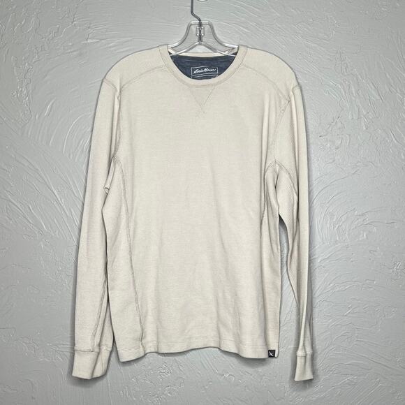 Eddie Bauer Classic Long Sleeve Henley - Size Large - Picture 1 of 3
